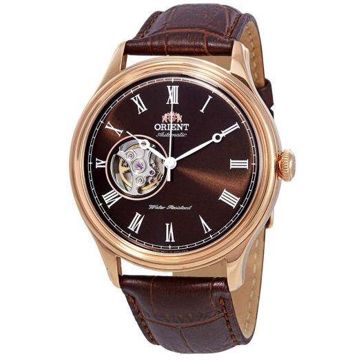 Orient Open Heart Automatic Dark Brown Dial Men's Watch FAG00001T0