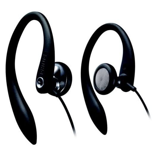 PHILIPS SHS3200BK/37 Flexible Earhook Headphones, Black