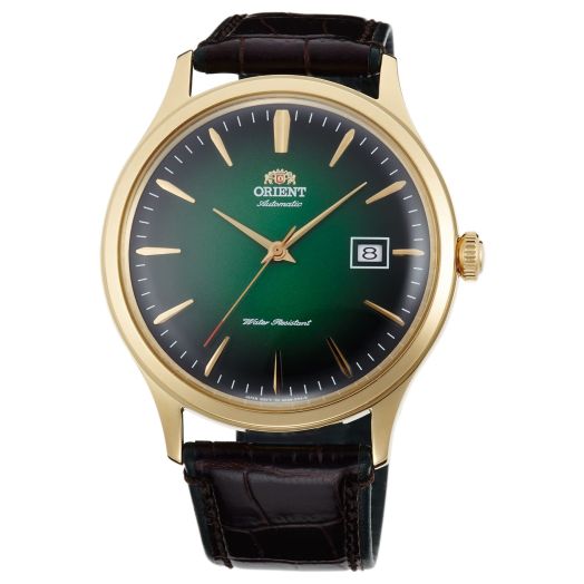 Orient Mens Analogue Automatic Watch with Leather Strap FAC08002F0, Pine Green, Strap