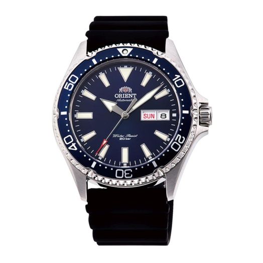 Orient Mens Analogue Automatic Watch with Rubber Strap RA-AA0006L19B, Silicone Blue, Default Title, Bracelet