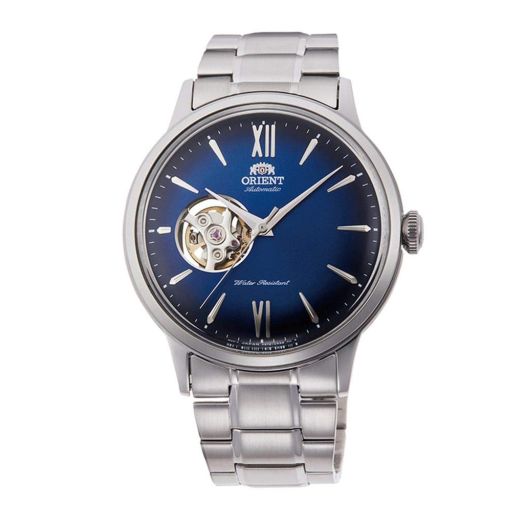 Orient Mens Analogue Automatic Watch with Stainless Steel Strap RA-AG0028L10B, Steel Blue, Bracelet