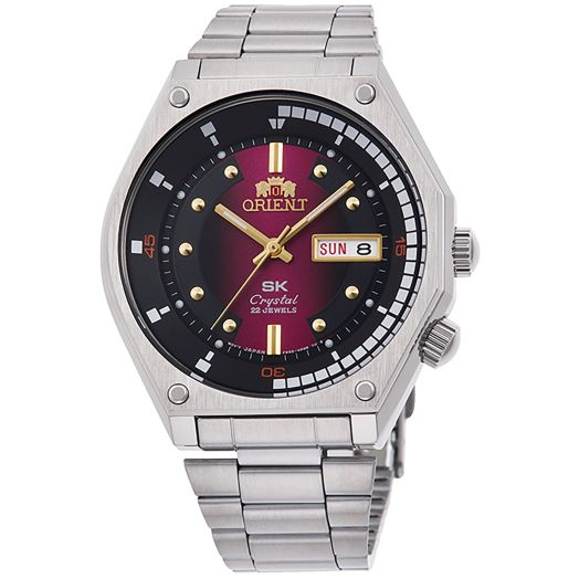 Orient Neo 70s Revival Vintage Men's Automatic Manual Winding Mechanical Sports Wrist Watch Stainless Steel Bracelet and Case
