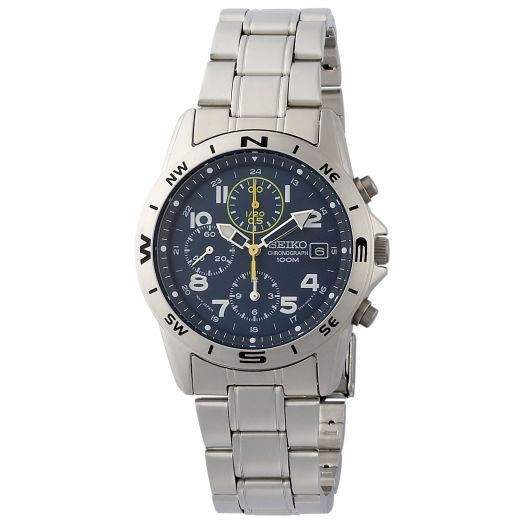 Seiko Overseas Model, Reverse-Imported, Quartz Chronograph Wristwatch