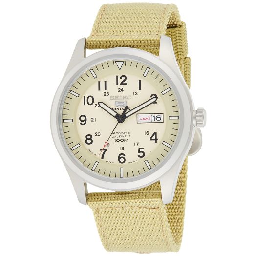 SEIKO 5 Automatic Beige Dial Men's Watch SNZG07J1