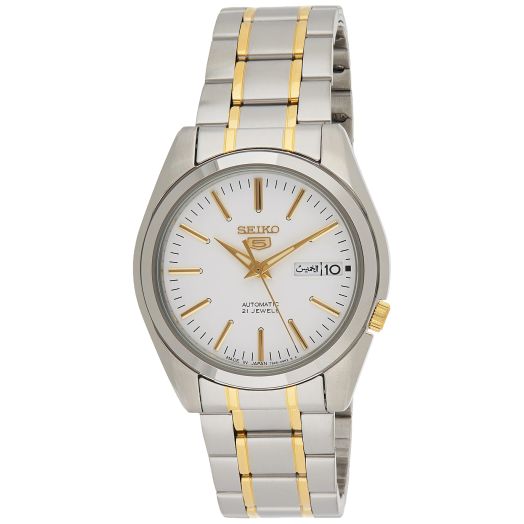 Seiko 5 Automatic White Dial Men's Watch SNKL47J1