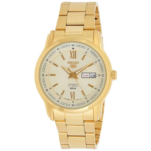 SEIKO 5 Automatic Champagne Dial Men's Watch SNKP20J1