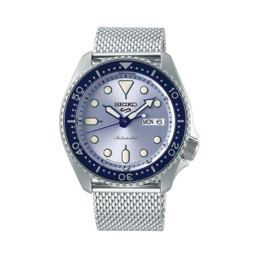 SEIKO SRPE77 5 Sports Men's Watch Silver-Tone 42.5mm Stainless Steel