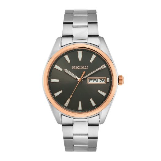 SEIKO Neo Classic Quartz Black Dial Men's Watch SUR344P1