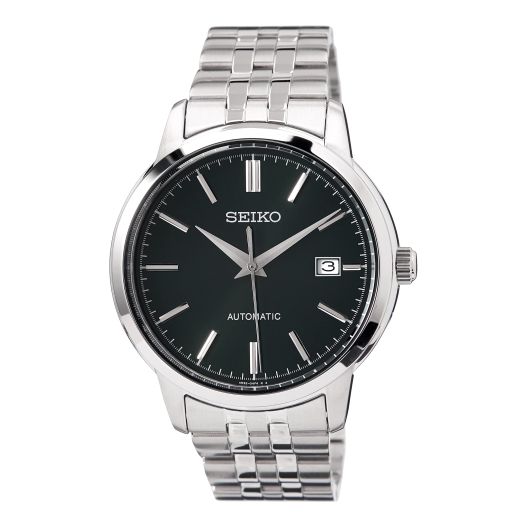 Seiko Men's Analog Automatic Watch with Stainless Steel Strap SRPH89K1, Green