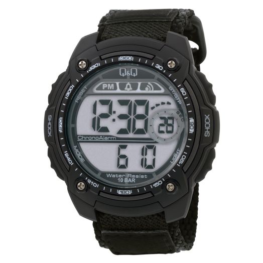 Q&Q Q and Q Men Digital Sport Watch Stopwatch Alarm Light