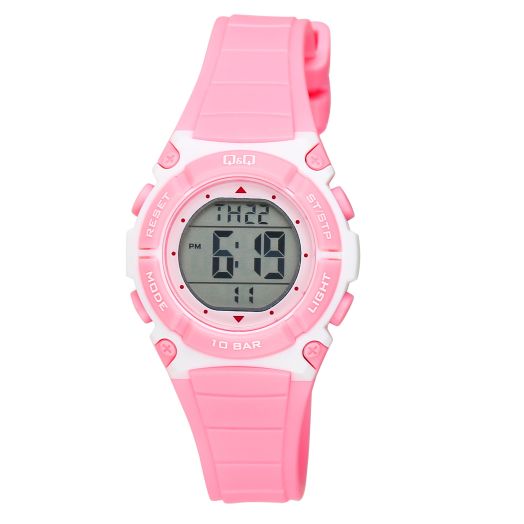 Q&Q Women's Digital Chronograph Sport Watch Resin Band (Pink)