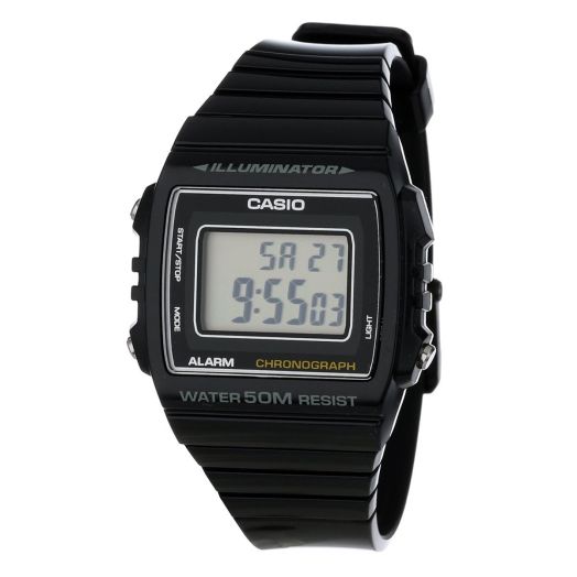 Casio Kids' W-215H-1AVDF Black Resin Watch