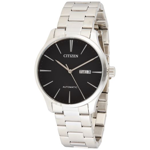 Citizen NH8350-83E Men's Stainless Steel Black Dial Day Date Automatic Watch