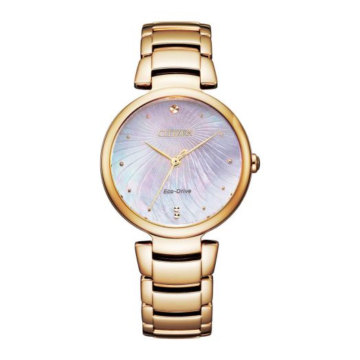 Citizen Crystal Mother of Pearl Dial Ladies Watch EM0853-81Y