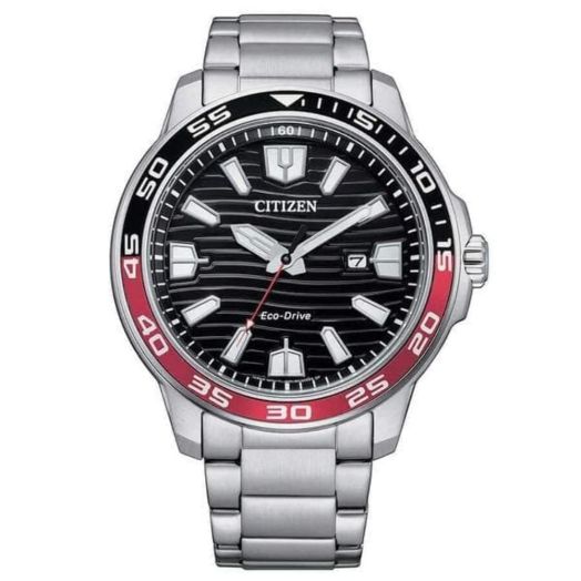 Citizen Eco-Drive Men's Analogue Watch with Stainless Steel Bracelet AW1527-86E, Silver, Bracelet