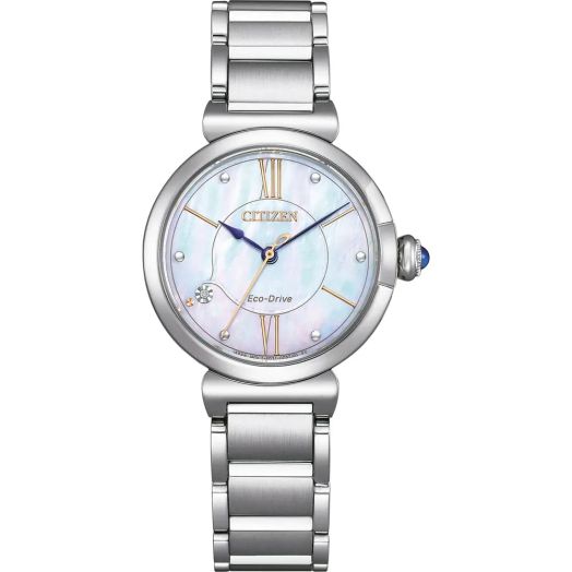 Citizen L Series Eco-Drive Mother of Pearl Dial Ladies Watch EM1070-83D