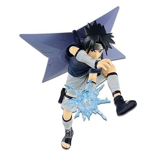 Banpresto Naruto Vibration Stars-Uchiha Sasuke-, Multiple Colors (BP17427)
