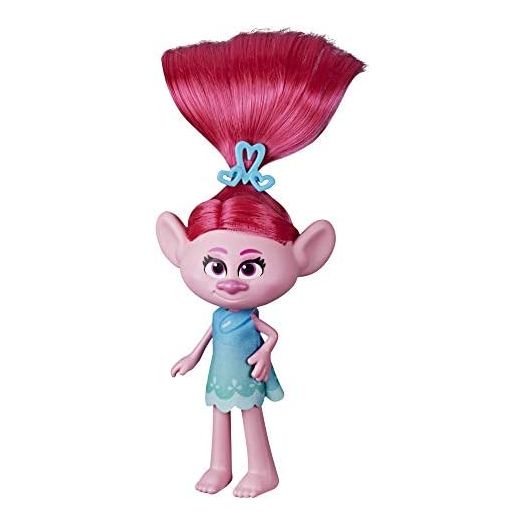 Trolls DreamWorks Stylin' Poppy Fashion Doll with Removable Dress and Hair Accessory, Inspired World Tour, Girls 4 Years and Up