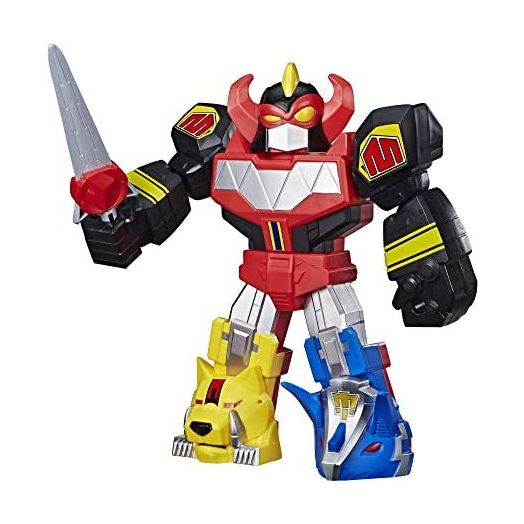 Power Rangers Playskool Heroes Mega Mighties Megazord Action Figure, 12-Inch Mighty Morphin Toy for Kids Ages 3 and Up