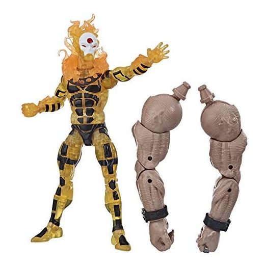 Marvel Hasbro Legends Series 6-inch Collectible Sunfire Action Figure Toy X-Men: Age of Apocalypse Collection , Yellow