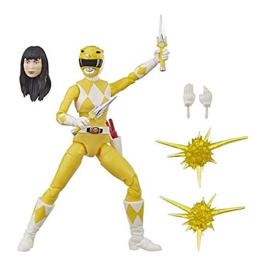 Power Rangers Lightning Collection 15 cm Mighty Morphin Yellow Ranger Collectible Action Figure Toy with Accessories