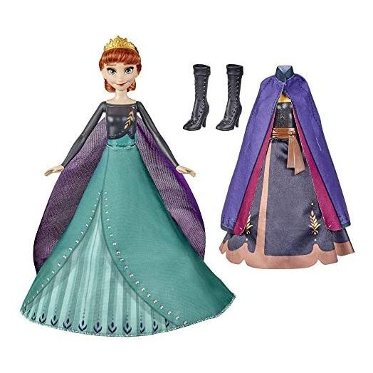 Disney's Frozen 2 Anna's Queen Transformation Fashion Doll with 2 Outfits and 2 Hair Styles, Toy Inspired by Disney's Frozen 2