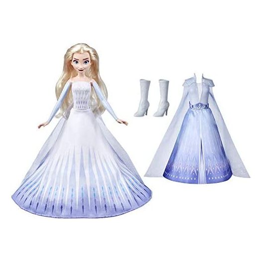 Disney's Frozen 2 Elsa's Transformation Fashion Doll with 2 Outfits and 2 Hair Styles, Toy Inspired by Disney's Frozen 2