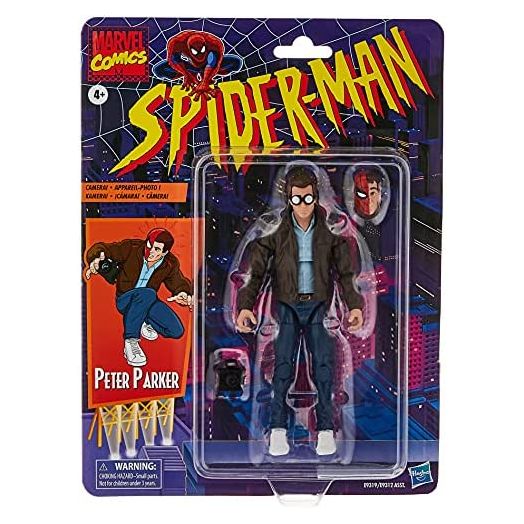 Spider-Man Hasbro Marvel Legends Series 6-inch Collectible Peter Parker Action Figure Toy Retro Collection