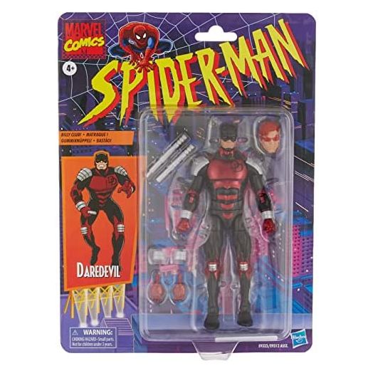 Spider-Man Hasbro Marvel Legends Series 6-inch Collectible Daredevil Action Figure Toy Retro Collection