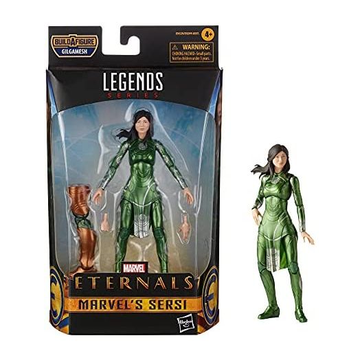 Marvel Legends Series The Eternals 6-Inch Action Figure Toy Sersi, Movie-Inspired Design, Includes 2 Accessories, Ages 4 and Up