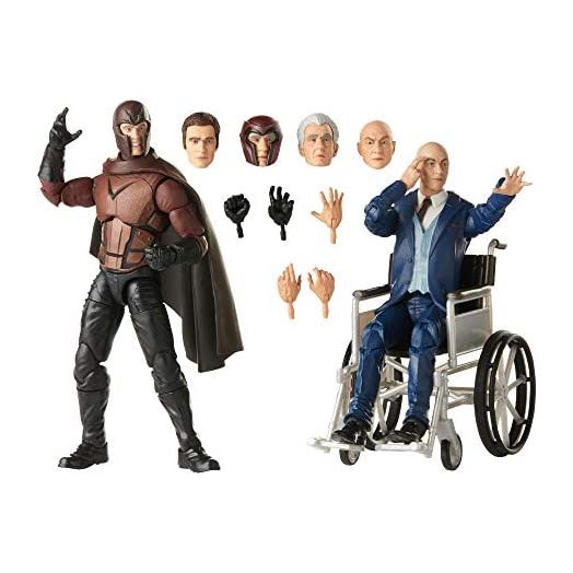 Marvel Hasbro Legends Series X-Men Magneto and Professor X 6-inch Collectible Action Figures Toys, Ages 14 and Up