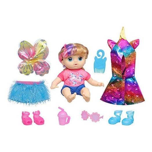 Littles by Baby Alive, Fantasy Styles Squad Doll, Little Kiera, Fairytale Accessories, Wavy Blonde Hair Toy for Kids Ages 3 Years and Up (Amazon Exclusive)