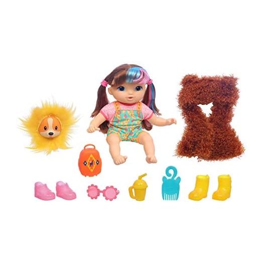Littles by Baby Alive, Fantasy Styles Squad Doll, Little Harlyn, Safari Accessories, Straight Brown Hair Toy for Kids Ages 3 Years and Up (Amazon Exclusive)