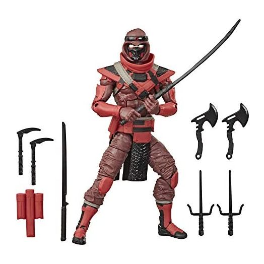 G.I. Joe Classified Series Red Ninja Action Figure 08 Collectible Premium Toy with Multiple Accessories 6-Inch Scale with Custom Package Art