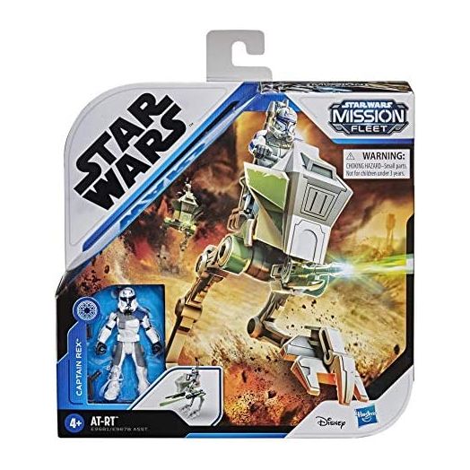 Star Wars Mission Fleet Expedition Class Captain Rex Clone Combat 2.5-Inch-Scale Figure and Vehicle, Toys for Kids Ages 4 and Up