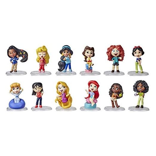 Disney Princess Comics Minis Comfy Squad Collection Pack, 12 Dolls Collectable Toy for Girls 3 Years and Up