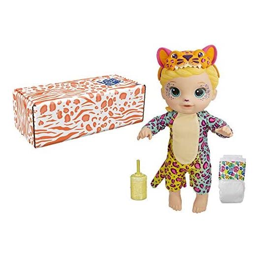 Baby Alive Rainbow Wildcats Doll, Leopard, Accessories, Drinks, Wets, Leopard Toy for Kids Ages 3 Years and Up, Blonde Hair (Amazon Exclusive)