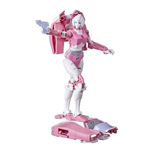 Transformers Toys Generations War for Cybertron: Kingdom Deluxe WFC-K17 Arcee Action Figure - Kids Ages 8 and Up, 5.5-inch