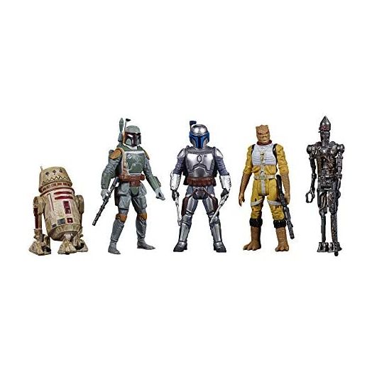 Star Wars Celebrate The Saga Toys Bounty Hunters Figure Set, 3.75-Inch-Scale Collectible Action Figure 5-Pack, Toys for Kids Ages 4 and Up