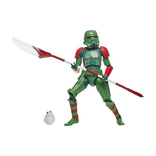 Star Wars The Black Series Imperial Stormtrooper (Holiday Edition) Toy with PORG, 6-Inch-Scale Holiday-Themed Collectible Action Figures (Amazon Exclusive)