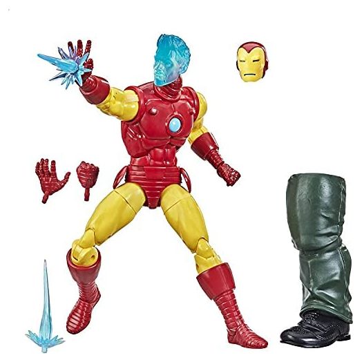 Marvel Hasbro Legends Series 6-inch Collectible Tony Stark (A.I.) Action Figure Toy for Age 4 and Up