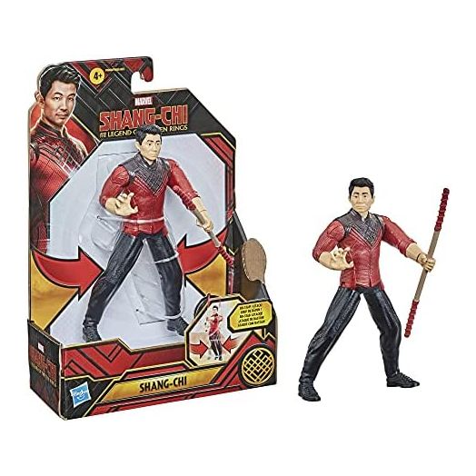 Marvel Hasbro Shang-Chi and The Legend of The Ten Rings Shang-Chi 6-inch Action Figure Toy with Bo Staff Attack Feature! for Kids Ages 4 and Up