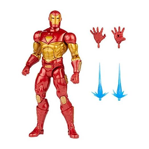 Hasbro Marvel Legends Series 6-inch Modular Iron Man Action Figure Toy, Includes 4 Accessories and 1 Build-A-Figure Part, Premium Design and Articulation