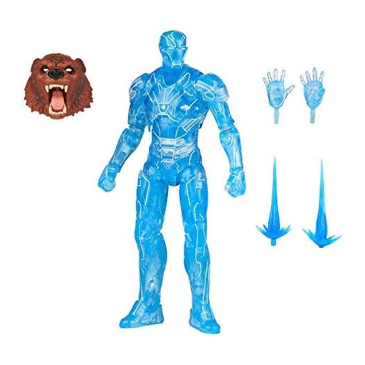 Hasbro Marvel Legends Series 6-inch Hologram Iron Man Action Figure Toy, Premium Design and Articulation Includes 2 Accessories and 1 Build-A-Figure Part