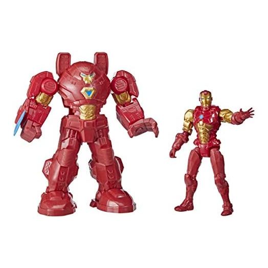 Avengers Marvel Mech Strike 8-inch Super Hero Action Figure Toy Ultimate Mech Suit Iron Man, for Kids Ages 4 and Up , Black