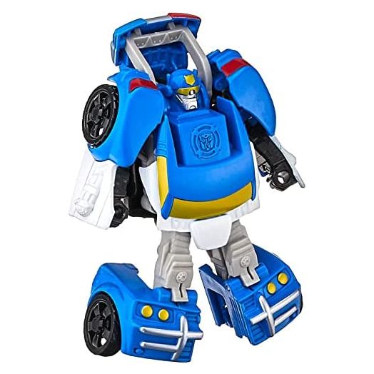 Transformers Playskool Heroes Rescue Bots Academy Classic Heroes Team Chase The Police-Bot Converting Toy, 4.5-Inch Action Figure, Kids Ages 3 and Up