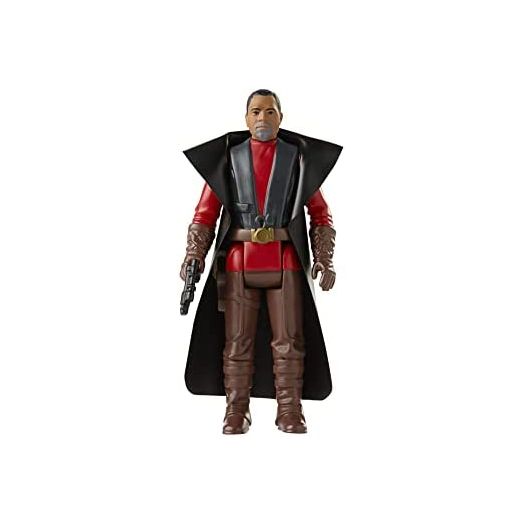 Star Wars Retro Collection Greef Karga Toy 3.75-Inch-Scale The Mandalorian Action Figure with Accessories, Toys for Kids Ages 4 and Up , Black