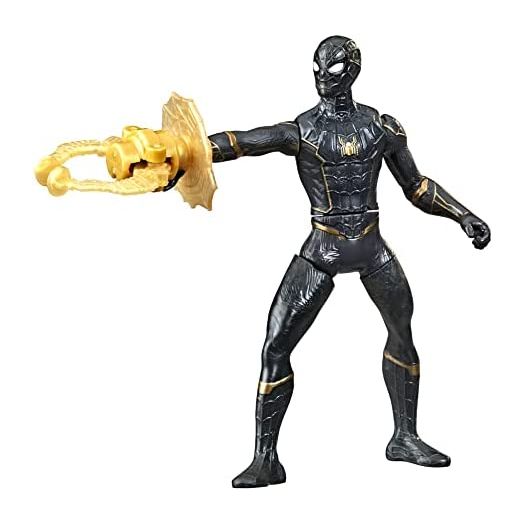 Spider-Man Marvel 6-Inch Deluxe Web Grappler Movie-Inspired Action Figure Toy with Attack Feature, for Kids Ages 4 and Up