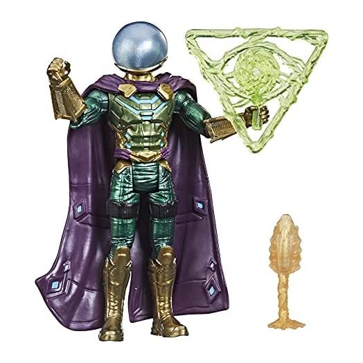Spider-Man Marvel 6-Inch Mystery Web Gear Marvel's Mysterio Action Figure, Includes Mystery Web Gear Armor Accessory and Character Accessory, Ages 4 and Up
