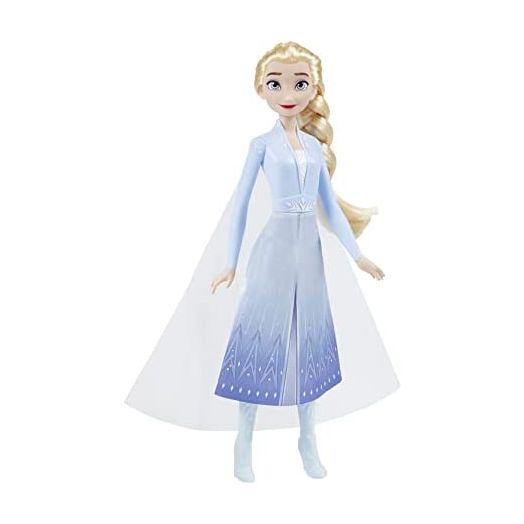 Disney Frozen 2 Elsa Frozen Shimmer Fashion Doll, Skirt, Shoes, and Long Blonde Hair, Toy for Kids 3 Years Old and Up